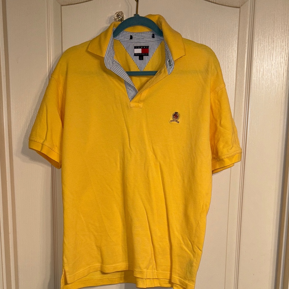 Tommy Hilfiger Bright Yellow Polo Shirt
